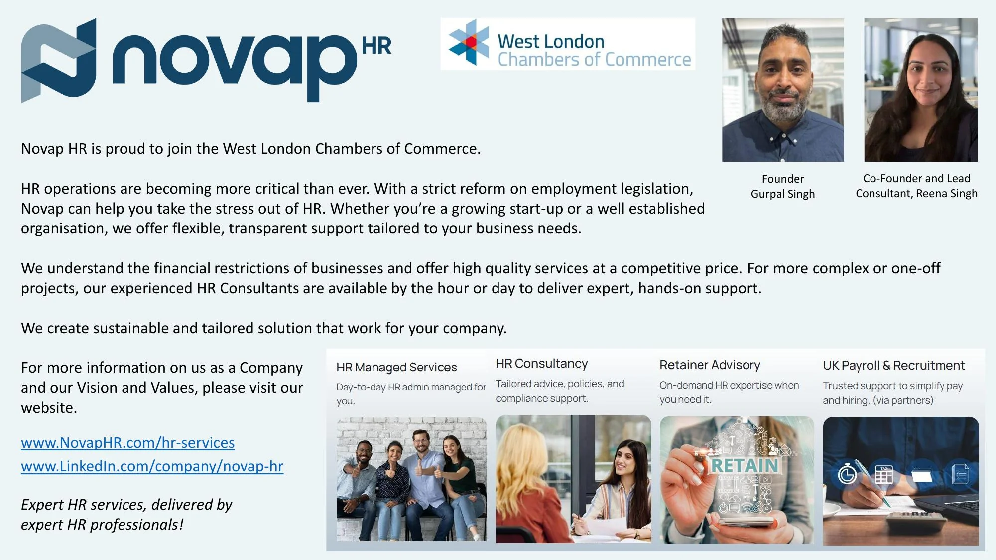 Novap HR — HR Managed Services, Consultancy, Retainer Advisory, UK Payroll & Recruitment